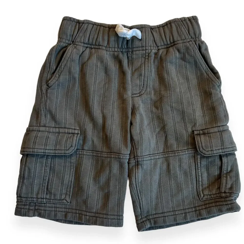 Gymboree Grey Striped Cargo Shorts